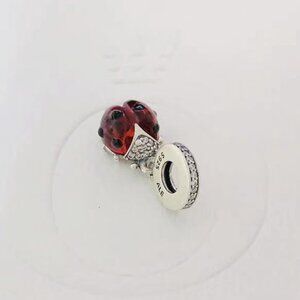 Pandora Red Ladybird Dangle Charm S925 sterling silver gift